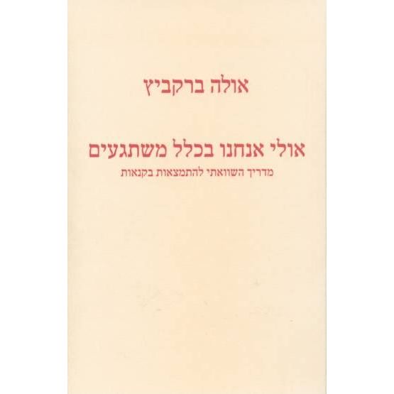 עטיפת הספר אולי אנחנו בכלל משתגעים: מדריך השוואתי להתמצאות בקנאות | אולה ברקביץ
