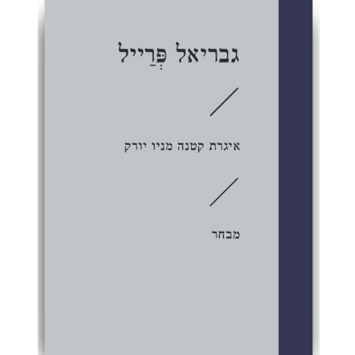 עטיפת הספר איגרת קטנה מניו יורק | גבריאל פְּרַייל