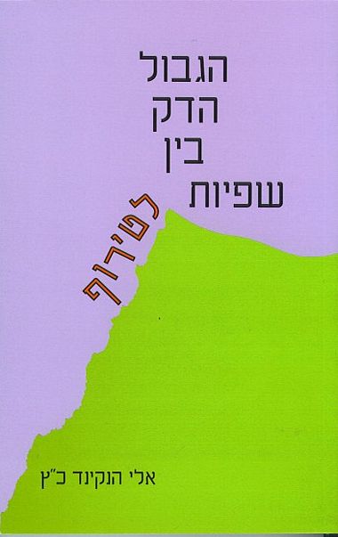 עטיפת הספר הגבול הדק בין שפיות לטירוף | אלי הנקינד כ"ץ